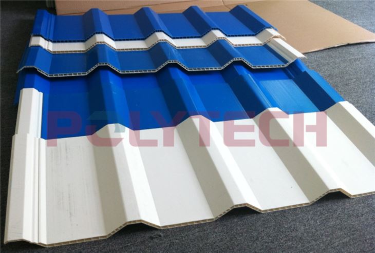 colorful pvc roof line